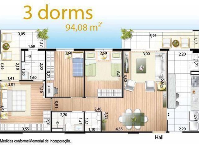 Foto do Apartamento - Apartamento à venda 2 Quartos, 1 Suite, 94M², Altos do Esplanada, São José dos Campos - SP | Prime House | RUSSI IMÓVEIS