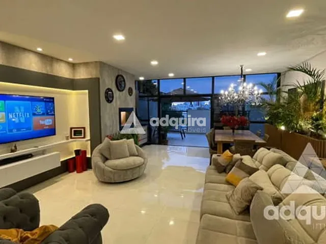 Apartamento com 290m² 3 quartos e 4 banheiros, à venda, no bairro Jardim Carvalho em Ponta Grossa