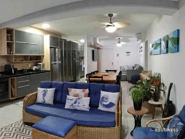 Apartamento com 90m² 3 quartos e 2 banheiros, à venda, no bairro Centro em Bertioga