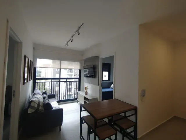 Apartamento com 40m² 2 quartos e 1 banheiro, para alugar, no bairro Vila Andrade em São Paulo