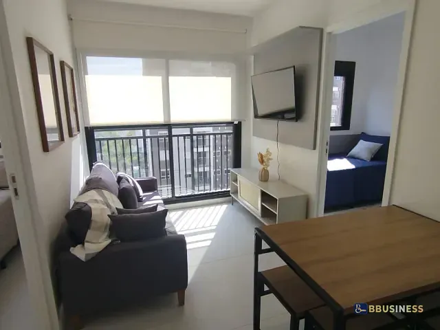 Apartamento com 40m² 2 quartos e 1 banheiro, para alugar, no bairro Vila Andrade em São Paulo