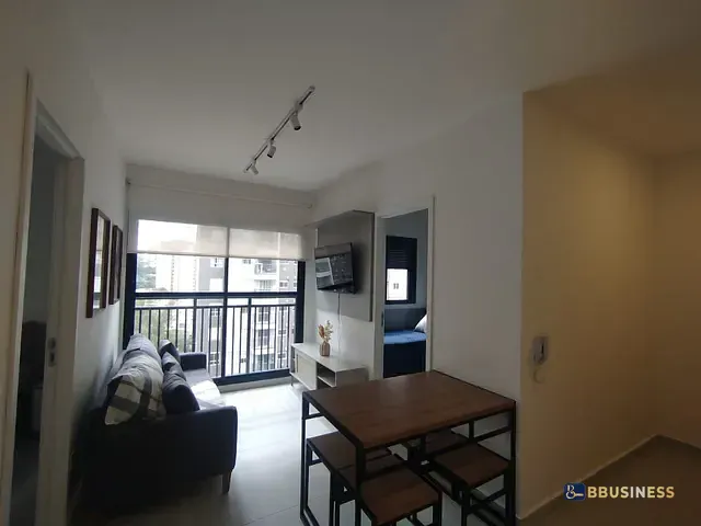 Apartamento com 40m² 2 quartos e 1 banheiro, para alugar, no bairro Vila Andrade em São Paulo