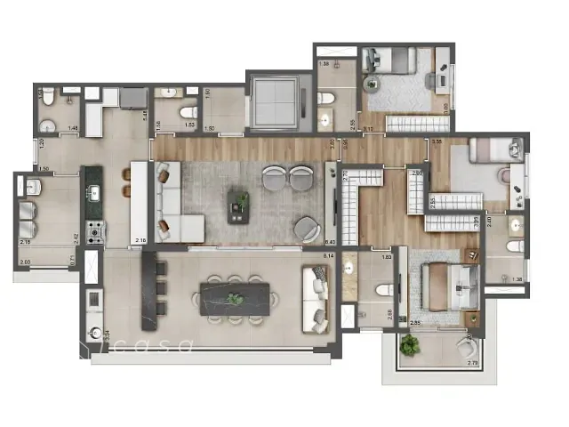 Apartamento com 155m² 3 quartos e 5 banheiros, à venda, no bairro Tucuruvi em São Paulo