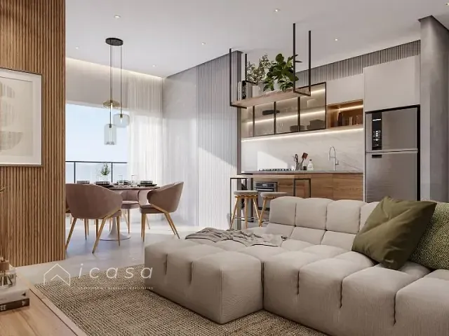 Apartamento 3 quartos e 1 banheiro, à venda, no bairro Praia das Palmeiras em Caraguatatuba