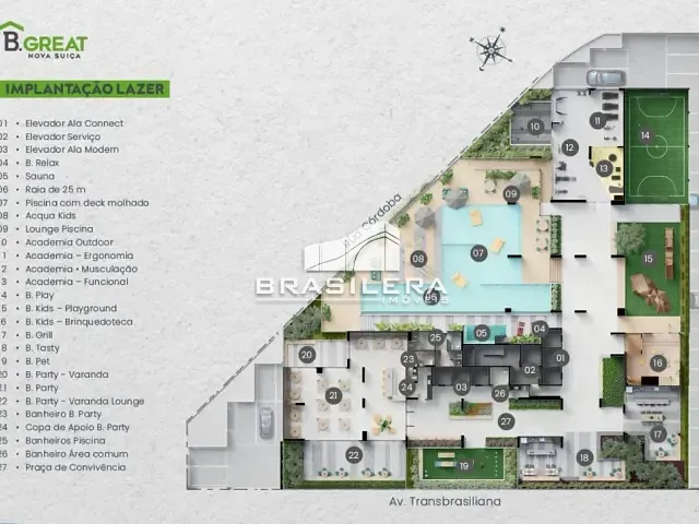 Apartamento 3 quartos e 3 banheiros, à venda, no bairro Parque Amazônia em Goiânia