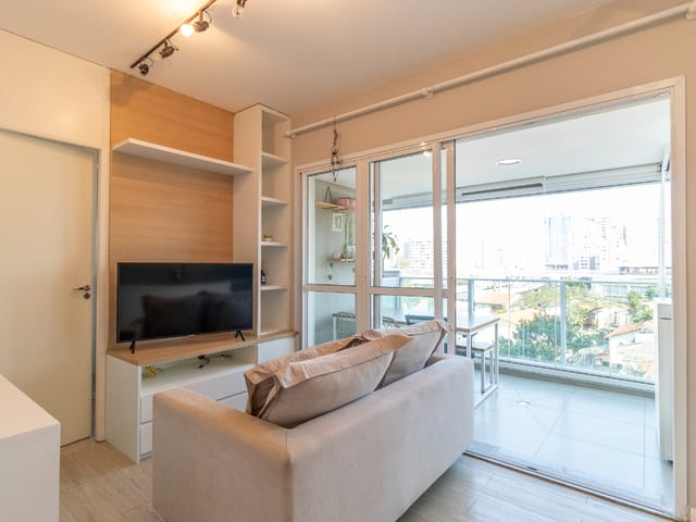Foto do Apartamento - Apartamento para venda em Cidade Monções com 1 quarto, sendo 1 suíte , 38m² | Lares e Andares Imóveis