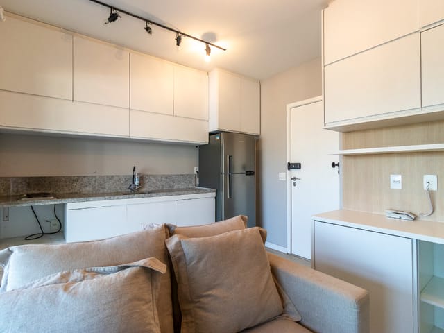 Foto do Apartamento - Apartamento para venda em Cidade Monções com 1 quarto, sendo 1 suíte , 38m² | Lares e Andares Imóveis