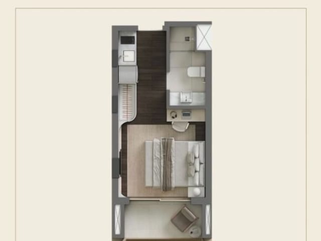 Apartamento 1 quarto e 1 banheiro, à venda, no bairro Batel em Curitiba