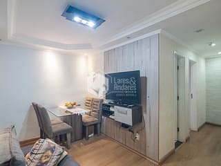 Foto do Apartamento-Apartamento tipo para venda em Taboão com 2 quartos, sendo 1 suíte, 54m²