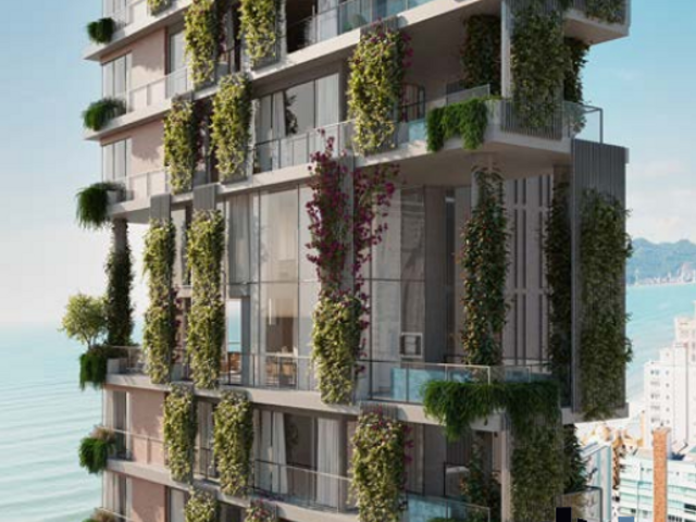 Apartamento com 260m² 4 quartos e 5 banheiros, à venda, no bairro Meia Praia em Itapema
