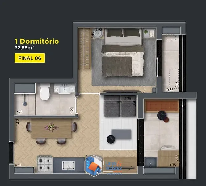 Apartamento, 1 quarto, 32 m² - Foto 17