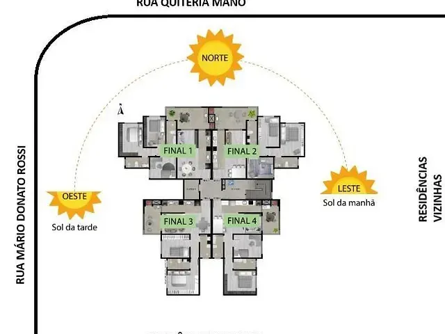 Apartamento 3 quartos e 2 banheiros, à venda, no bairro Santa Catarina em Caxias do Sul