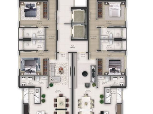 Apartamento à venda, no bairro Centro em Itapema