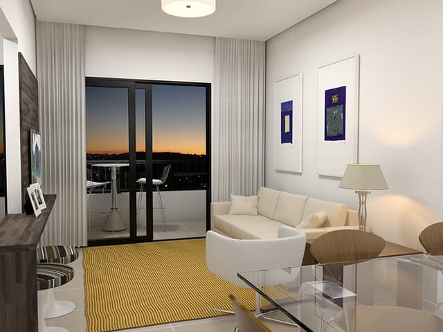 Apartamento com 82m² 2 quartos e 2 banheiros, à venda, no bairro Barranco em Taubaté