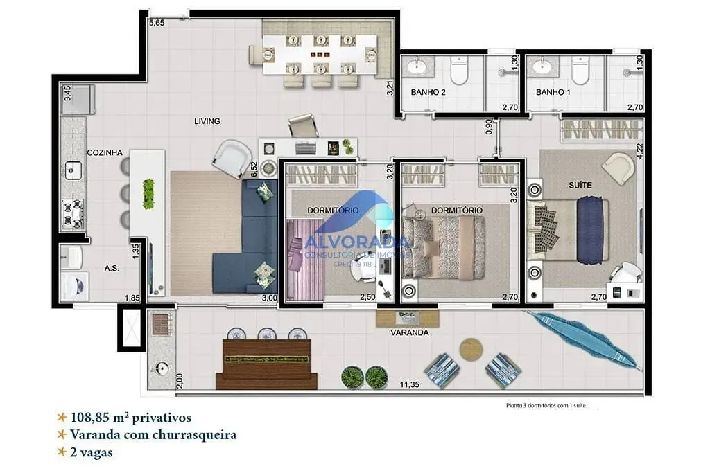Apartamento, 3 quartos, 108 m² - Foto 19