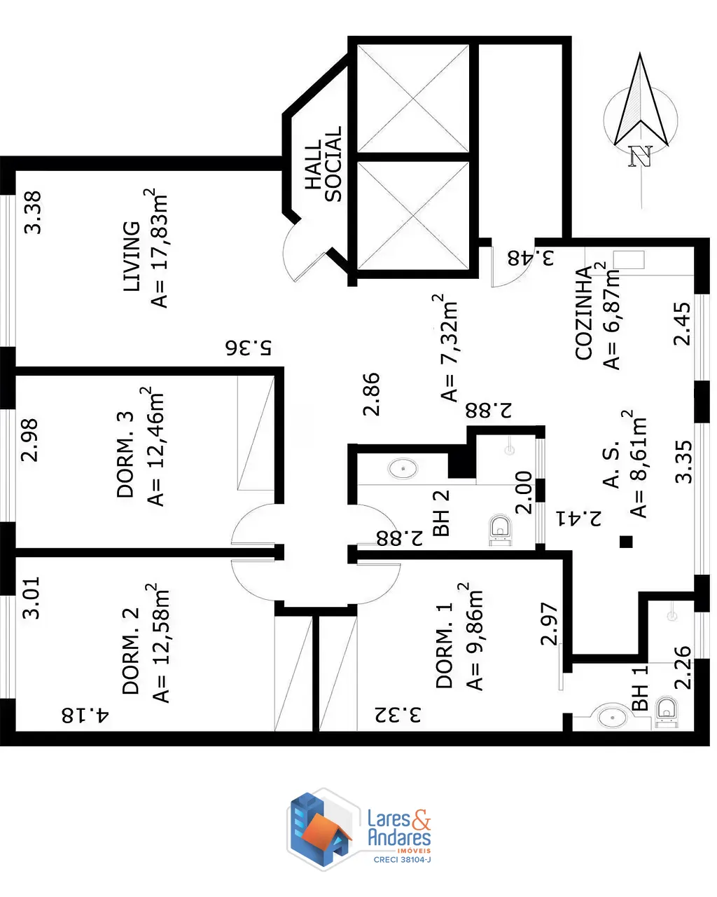 Apartamento, 3 quartos, 107 m² - Foto 23
