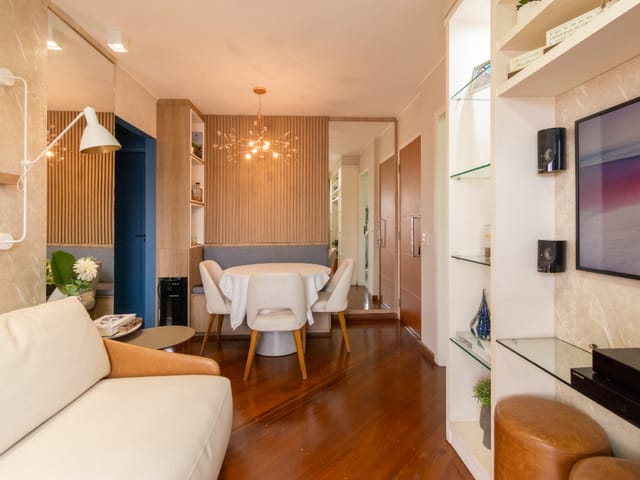 Foto do Apartamento - Apartamento para venda em Vila Olímpia com 2 quartos, sendo 1 suíte , 55m² | Lares e Andares Imóveis