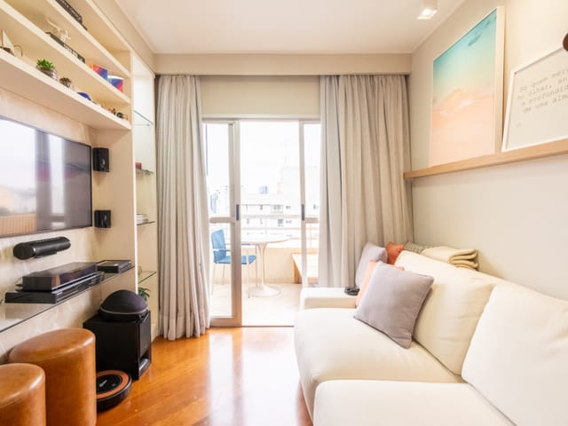 Foto do Apartamento - Apartamento para venda em Vila Olímpia com 2 quartos, sendo 1 suíte , 55m² | Lares e Andares Imóveis