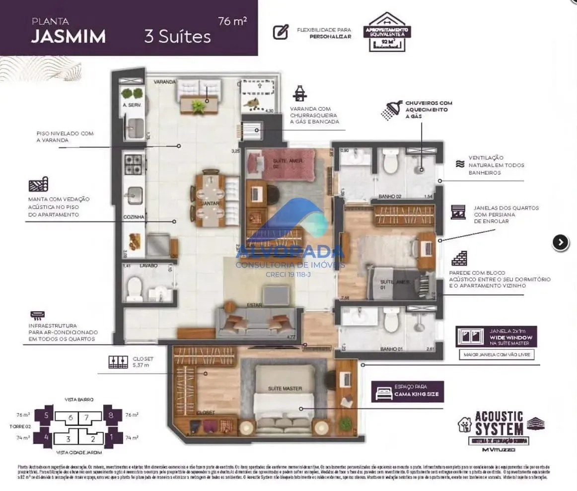 Apartamento, 3 quartos, 76 m² - Foto 5
