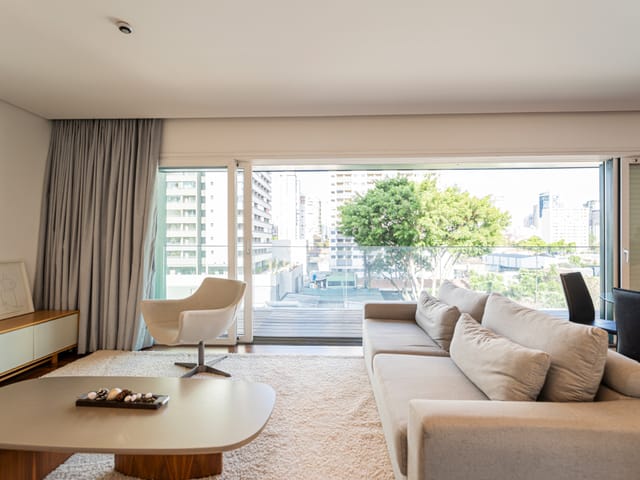 Foto do Apartamento - Apartamento para venda em Vila Olímpia com 1 quarto, sendo 1 suíte , 90m² | Lares e Andares Imóveis