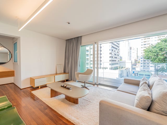 Foto do Apartamento - Apartamento para venda em Vila Olímpia com 1 quarto, sendo 1 suíte , 90m² | Lares e Andares Imóveis