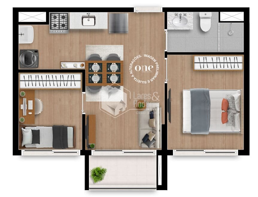 Apartamento, 2 quartos, 37 m² - Foto 10