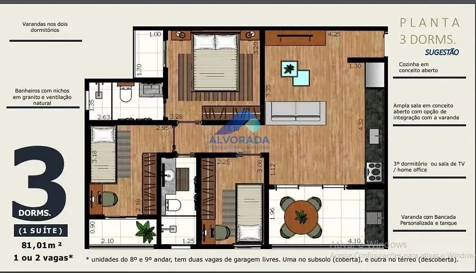 Apartamento, 3 quartos, 81 m² - Foto 5