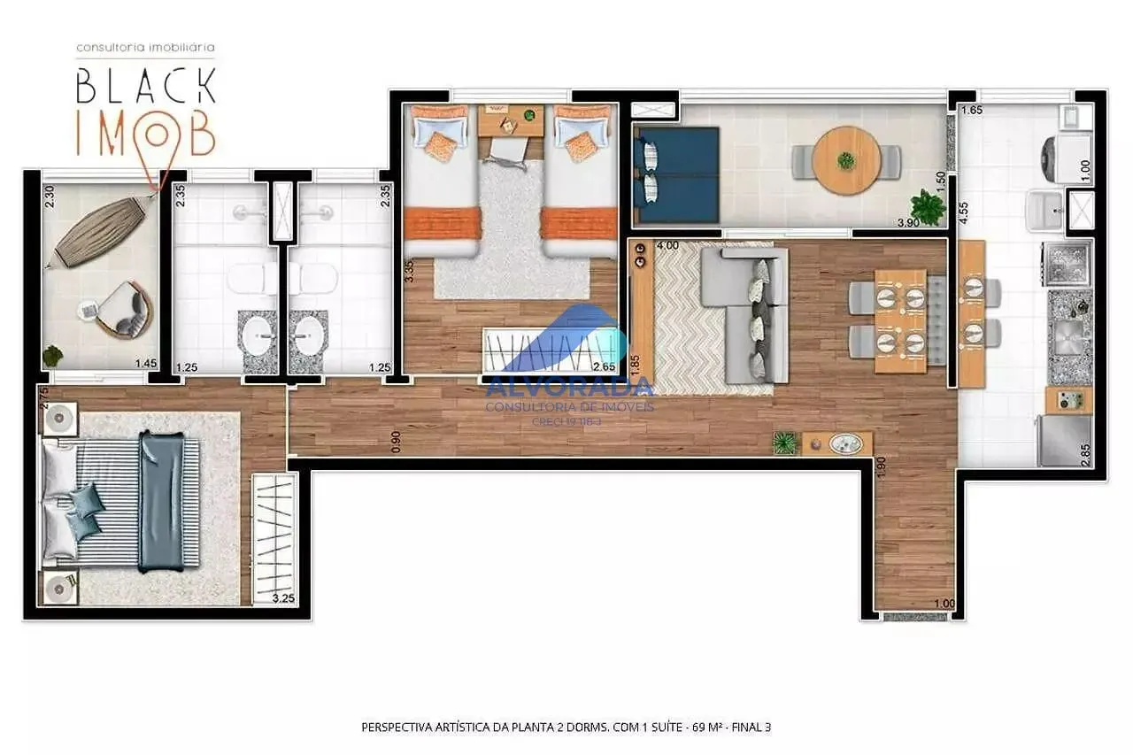 Apartamento, 2 quartos, 70 m² - Foto 14