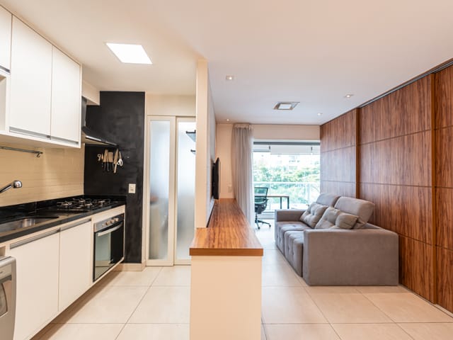 Foto do Apartamento - Apartamento para venda em Campo Belo com 1 quarto, sendo 1 suíte , 50m² | Lares e Andares Imóveis