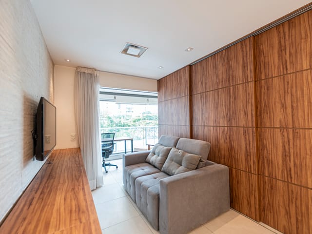 Foto do Apartamento - Apartamento para venda em Campo Belo com 1 quarto, sendo 1 suíte , 50m² | Lares e Andares Imóveis