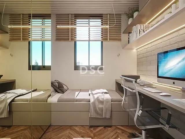 Apartamento com 53m² 2 quartos e 1 banheiro, à venda, no bairro Portão em Curitiba