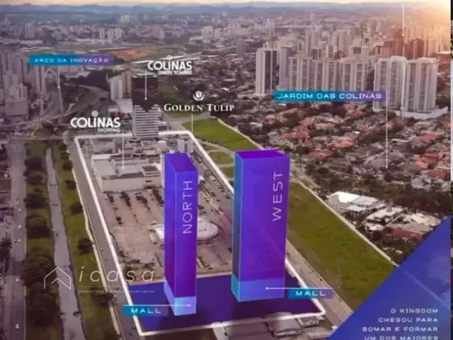Apartamento com 52m² 1 quarto e 1 banheiro, à venda, no bairro Jardim das Colinas em São José dos Campos