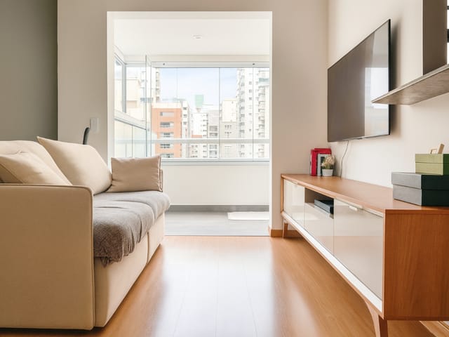 Foto do Apartamento - Apartamento tipo para venda em Consolação com 1 quarto, sendo 1 suíte, 37m² | Lares e Andares Imóveis