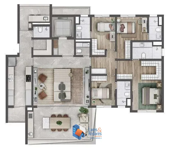 Apartamento, 4 quartos, 189 m² - Foto 8