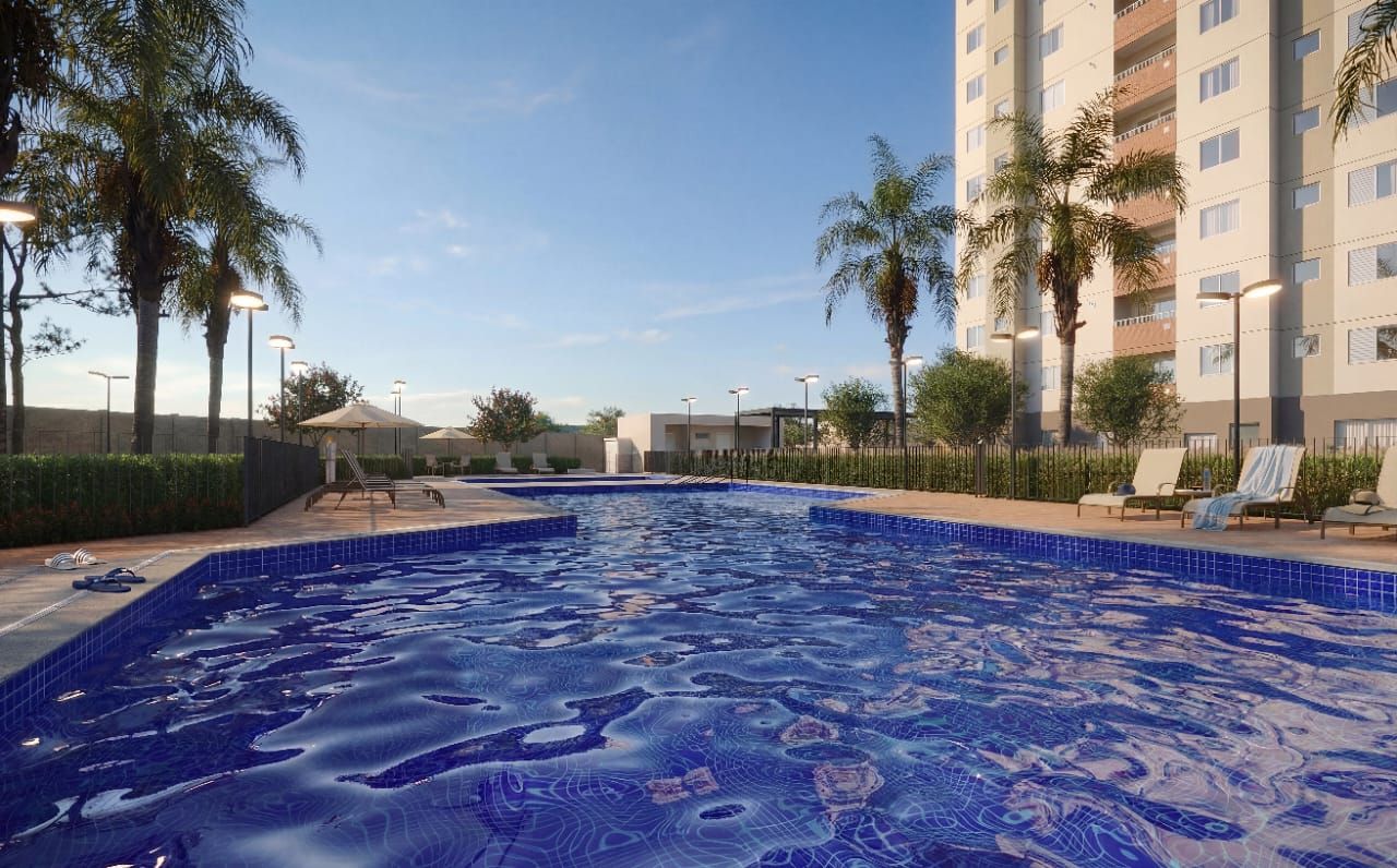 Perspectiva do Apartamento - LANÇAMENTO SANTA ÂNGELA (MCMV) à venda - Apartamentos de 55 e 64m², 2 dormitórios, Allegrato Residencial, Jardim Carolina (Medeiros), Jundiaí, SP | Copette Imóveis