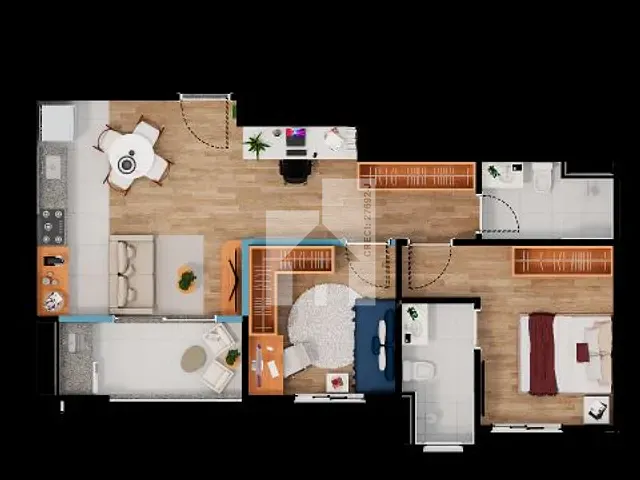 Apartamento 2 quartos e 1 banheiro, à venda, no bairro Medeiros em Jundiaí