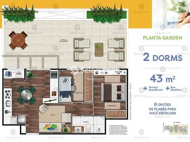 Apartamento com 77m² 2 quartos e 1 banheiro, à venda, no bairro Centro em Diadema