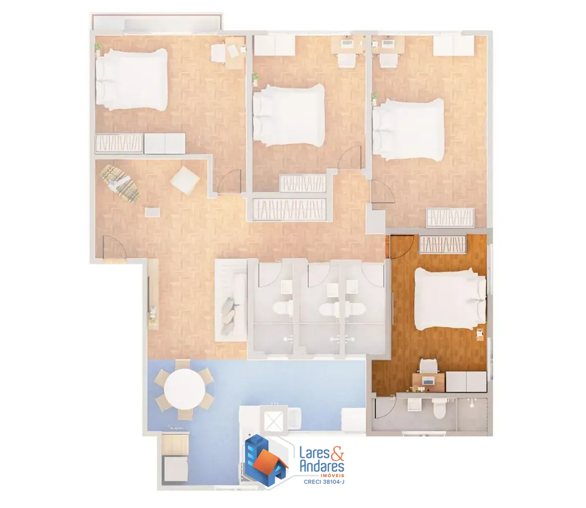 Apartamento, 4 quartos, 145 m² - Foto 21