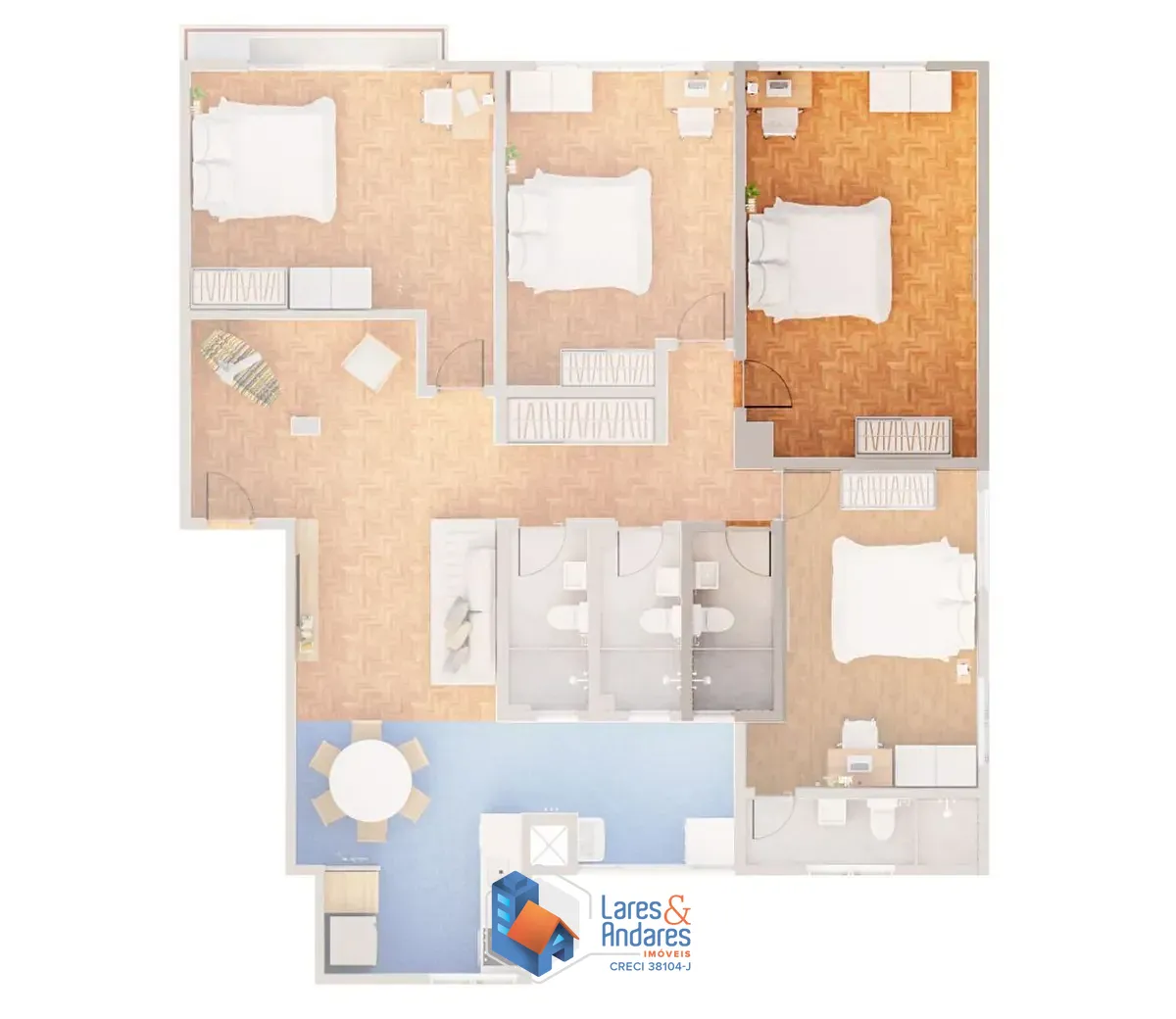 Apartamento, 4 quartos, 145 m² - Foto 17