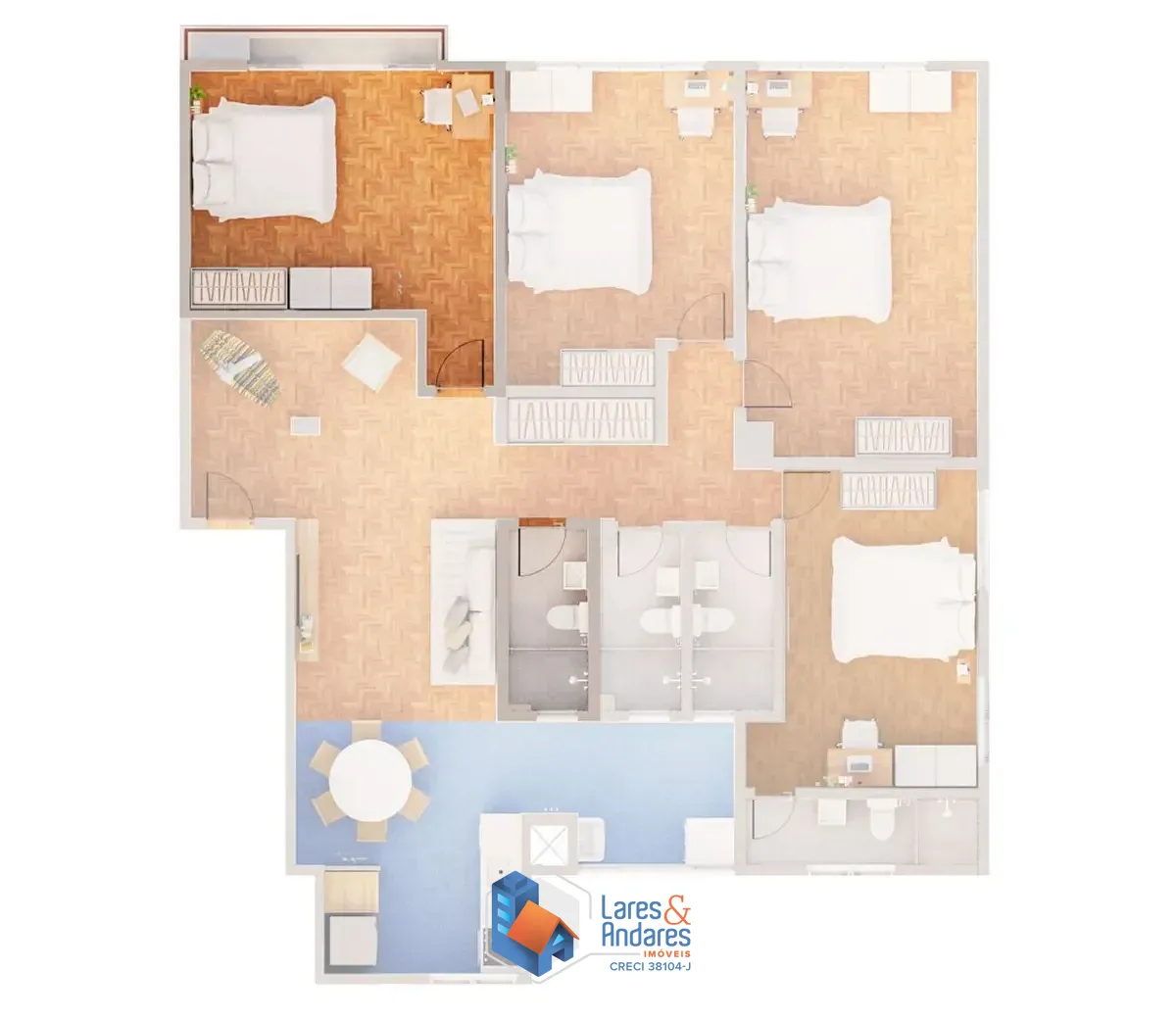 Apartamento, 4 quartos, 145 m² - Foto 8