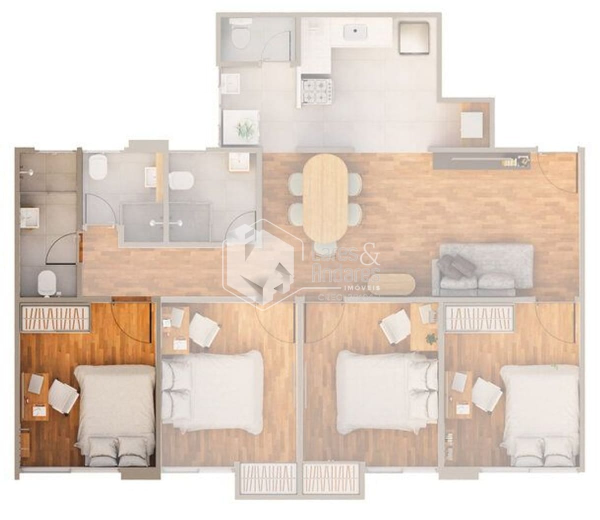 Apartamento à venda com 4 quartos, 90m² - Foto 24