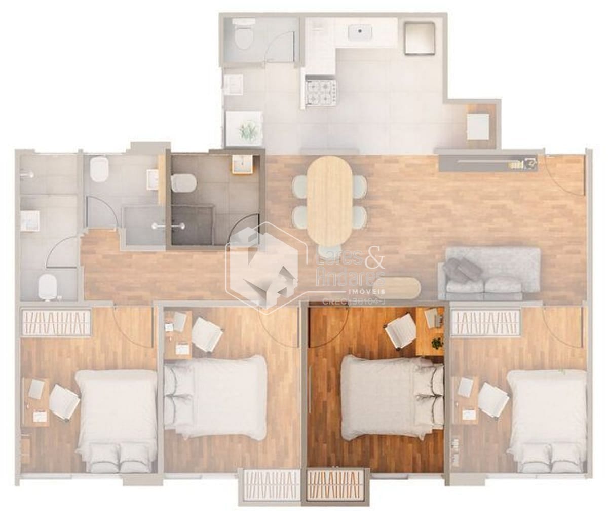 Apartamento à venda com 4 quartos, 90m² - Foto 14
