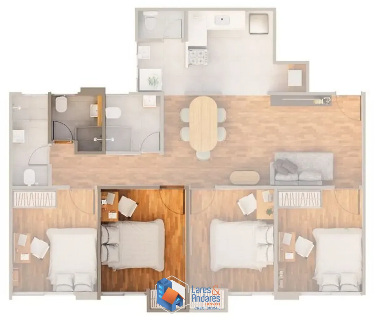 Apartamento, 4 quartos, 90 m² - Foto 19