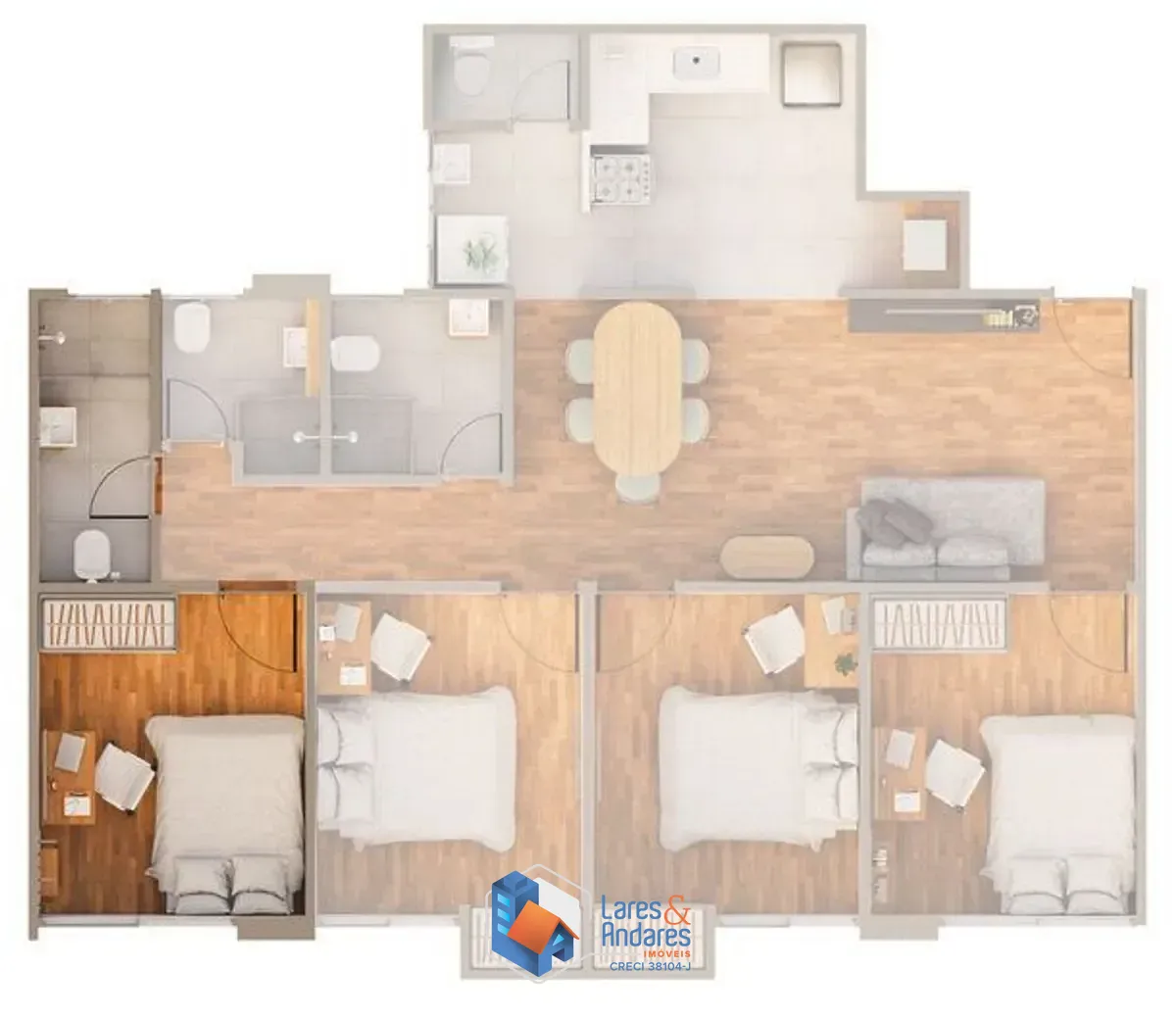 Apartamento, 4 quartos, 90 m² - Foto 24