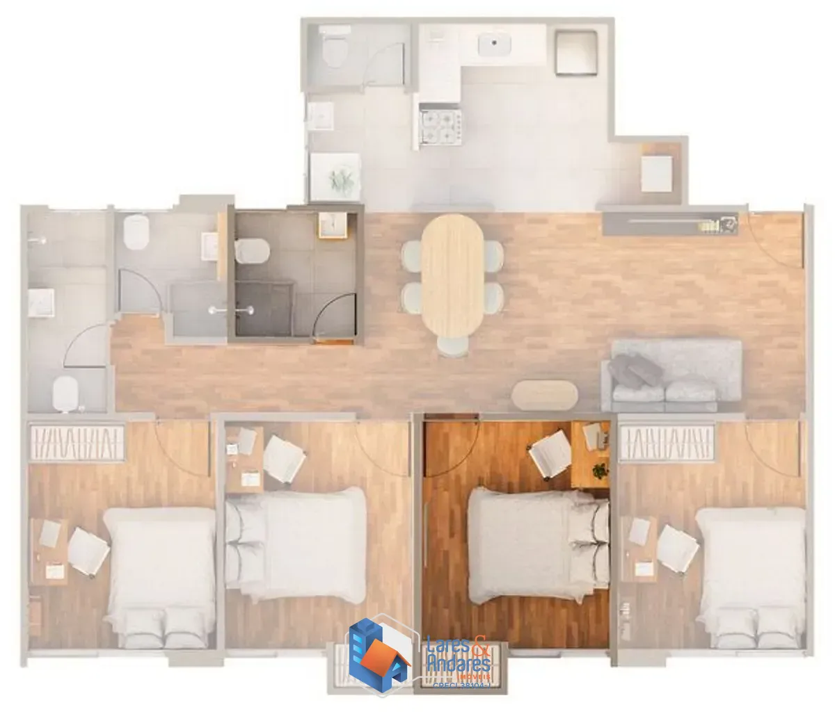 Apartamento, 4 quartos, 90 m² - Foto 14