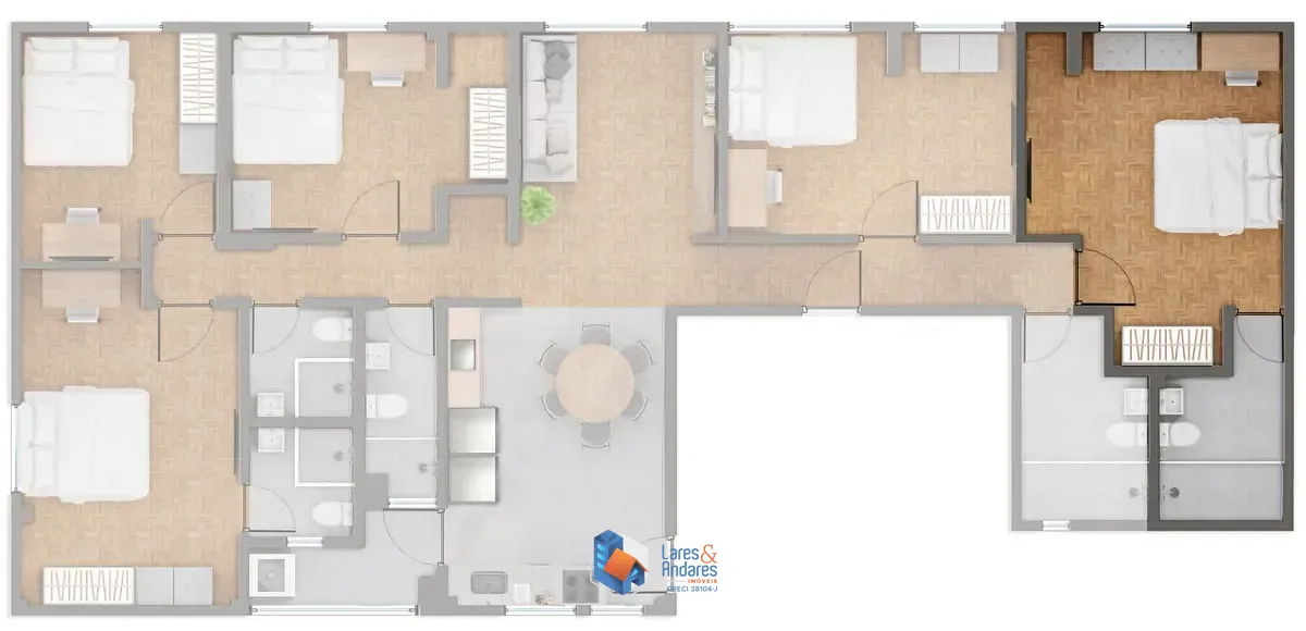 Apartamento, 5 quartos, 158 m² - Foto 7