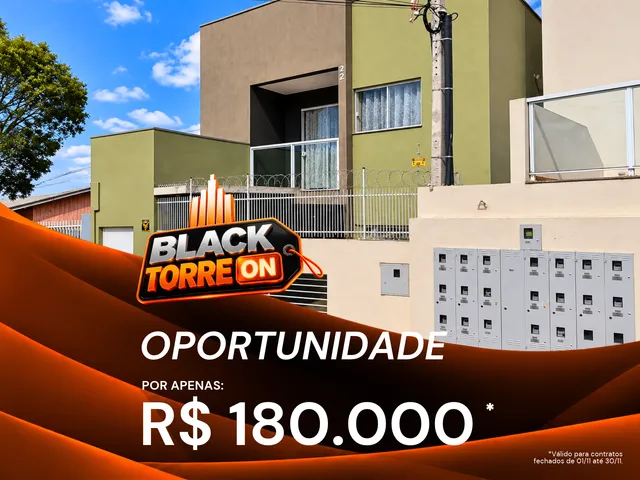 BLACK DA TORRE TÁ ON: Apartamento Térreo à Venda, 2 quartos, 1 vaga de garagem - Uvaranas, Ponta Grossa.