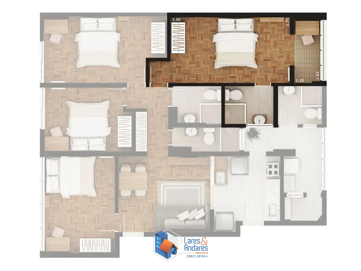 Apartamento, 5 quartos, 146 m² - Foto 11