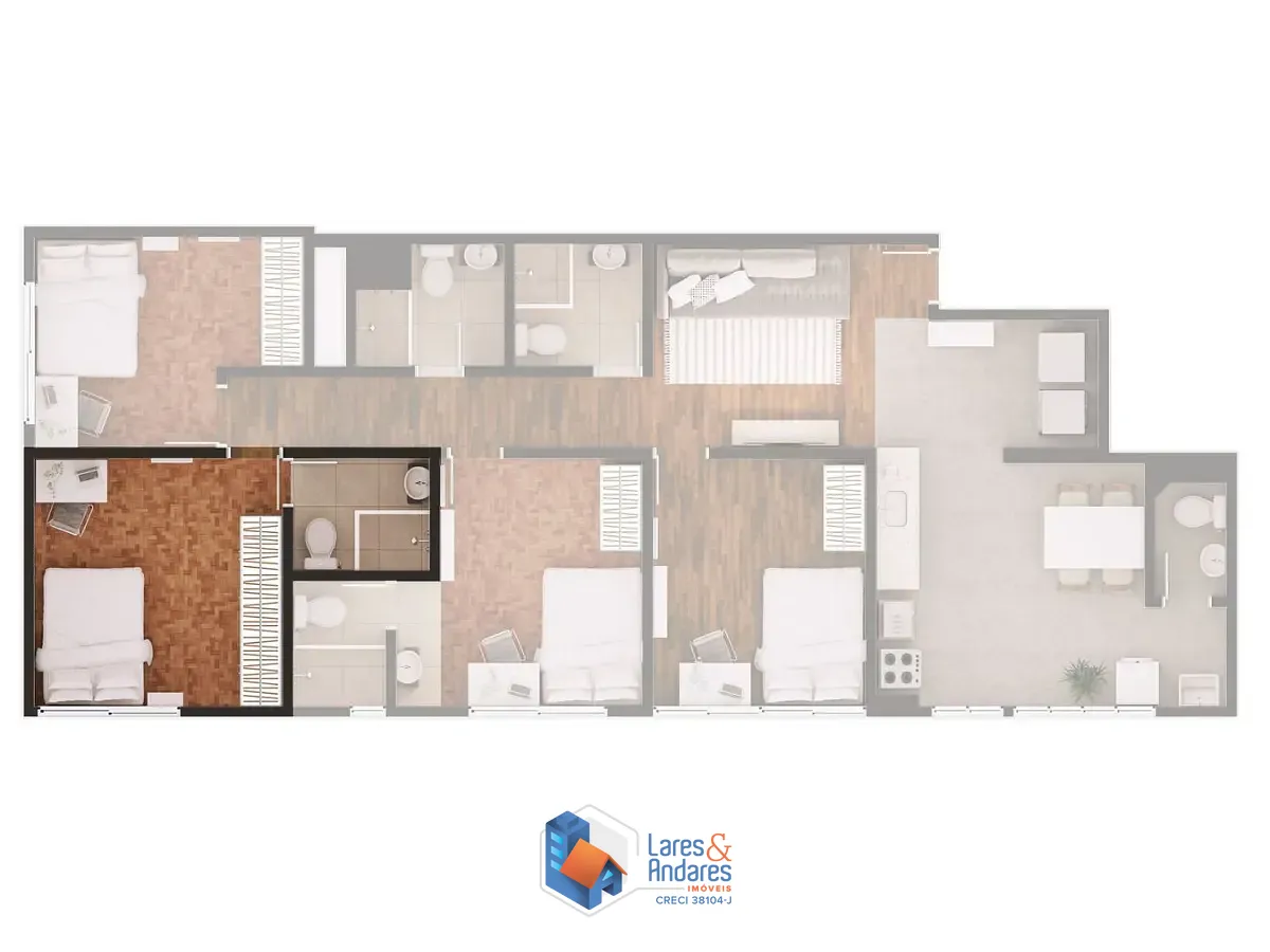 Apartamento, 4 quartos, 103 m² - Foto 17