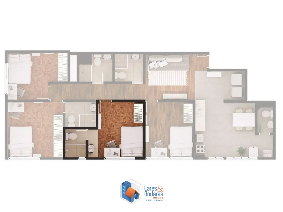 Apartamento, 4 quartos, 103 m² - Foto 24